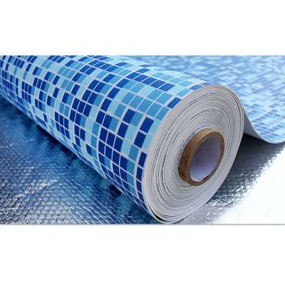 Mosaic And Blue PVC Vinyl Swimming Pool Liner For Sale