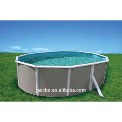 High quality above-ground half-ground in-ground galvanized steel swimming pool on sale