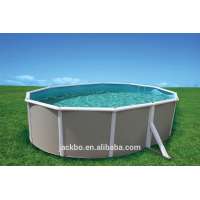 High quality above-ground half-ground in-ground galvanized steel swimming pool on sale