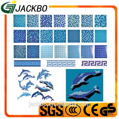 2017 High quality swimming pool cheap mosaic tiles for hot sale