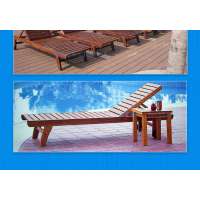 Popular professional outdoor furniture durable adjustable wooden beach chair